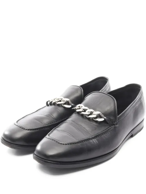 Jimmy Choo Pre-Owned 2000s chain leather loafers