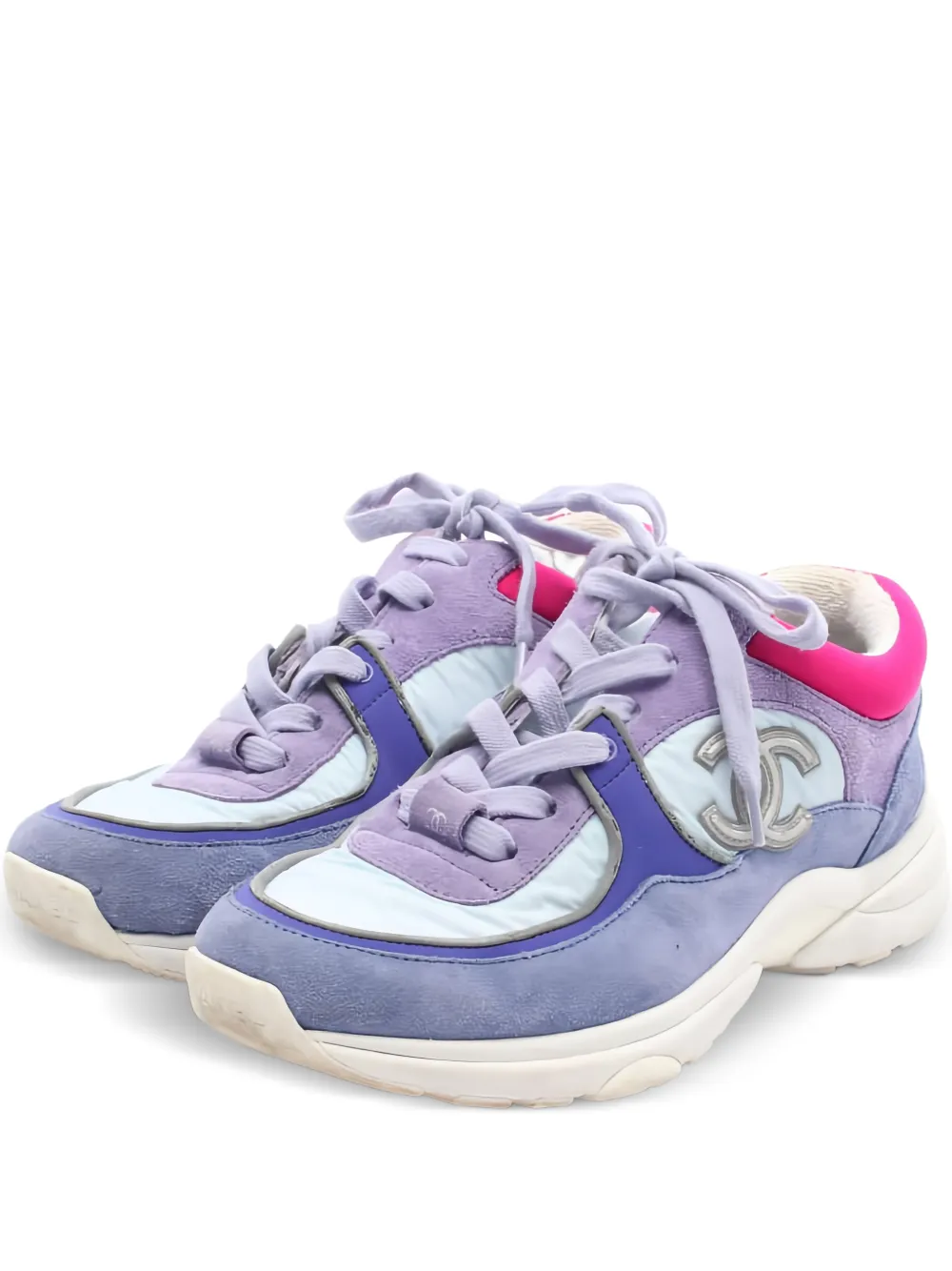 CHANEL Pre-Owned 1986-1988 interlocking-CC sneakers - Violett