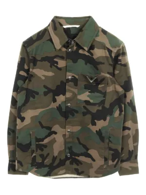 Valentino Garavani ヴァレンティノ カモフラージュ シャツジャケット