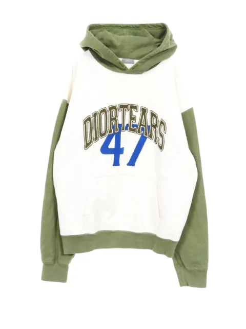 Christian Dior Pre-Owned hoodie con logo 2010 en colaboración con Denim Tears