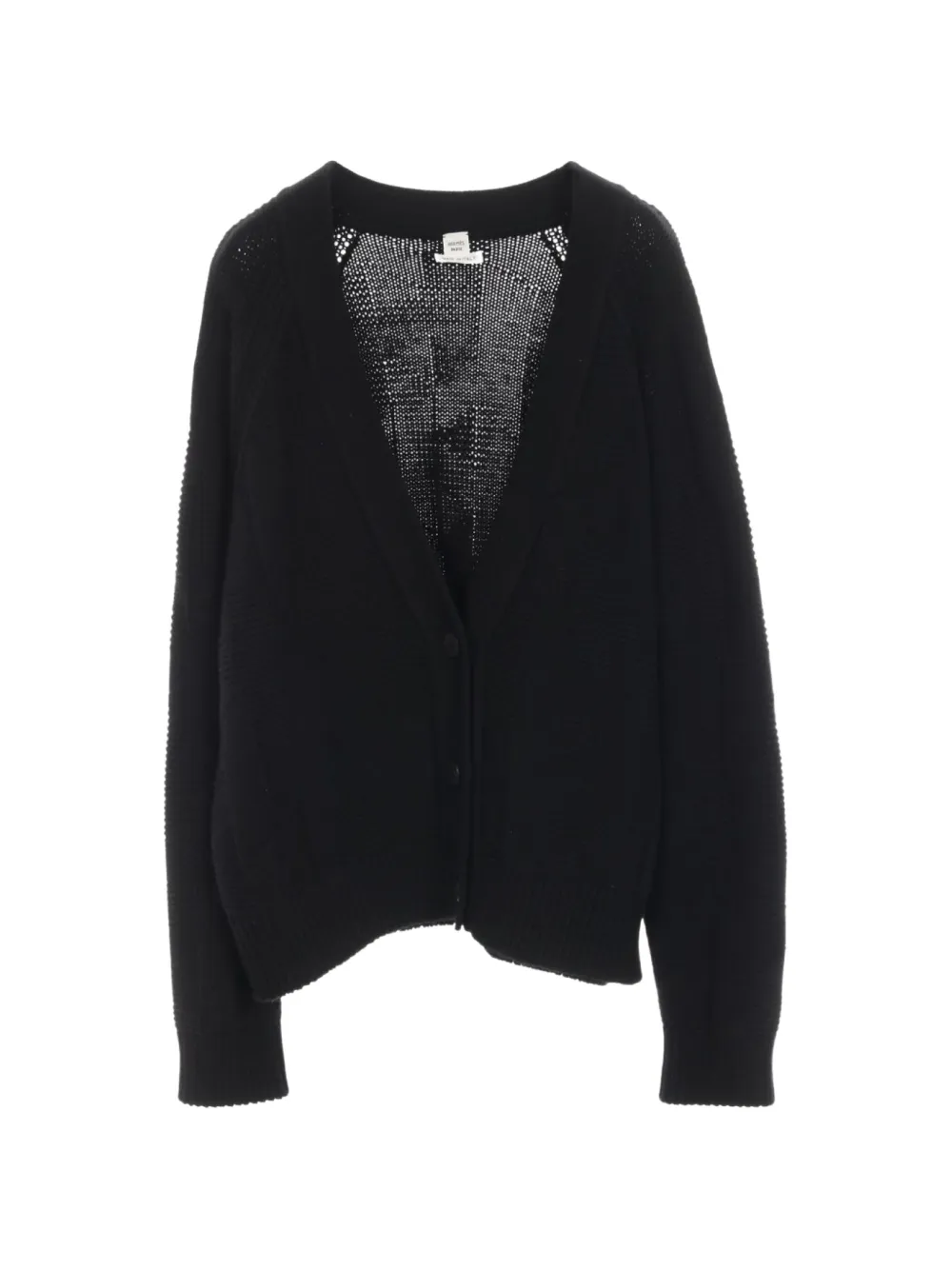 Hermès Pre-Owned 2010s Cardigan mit V-Ausschnitt - Schwarz