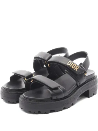 Christian Dior Pre-Owned 2020s Dioract プラットフォーム サンダル