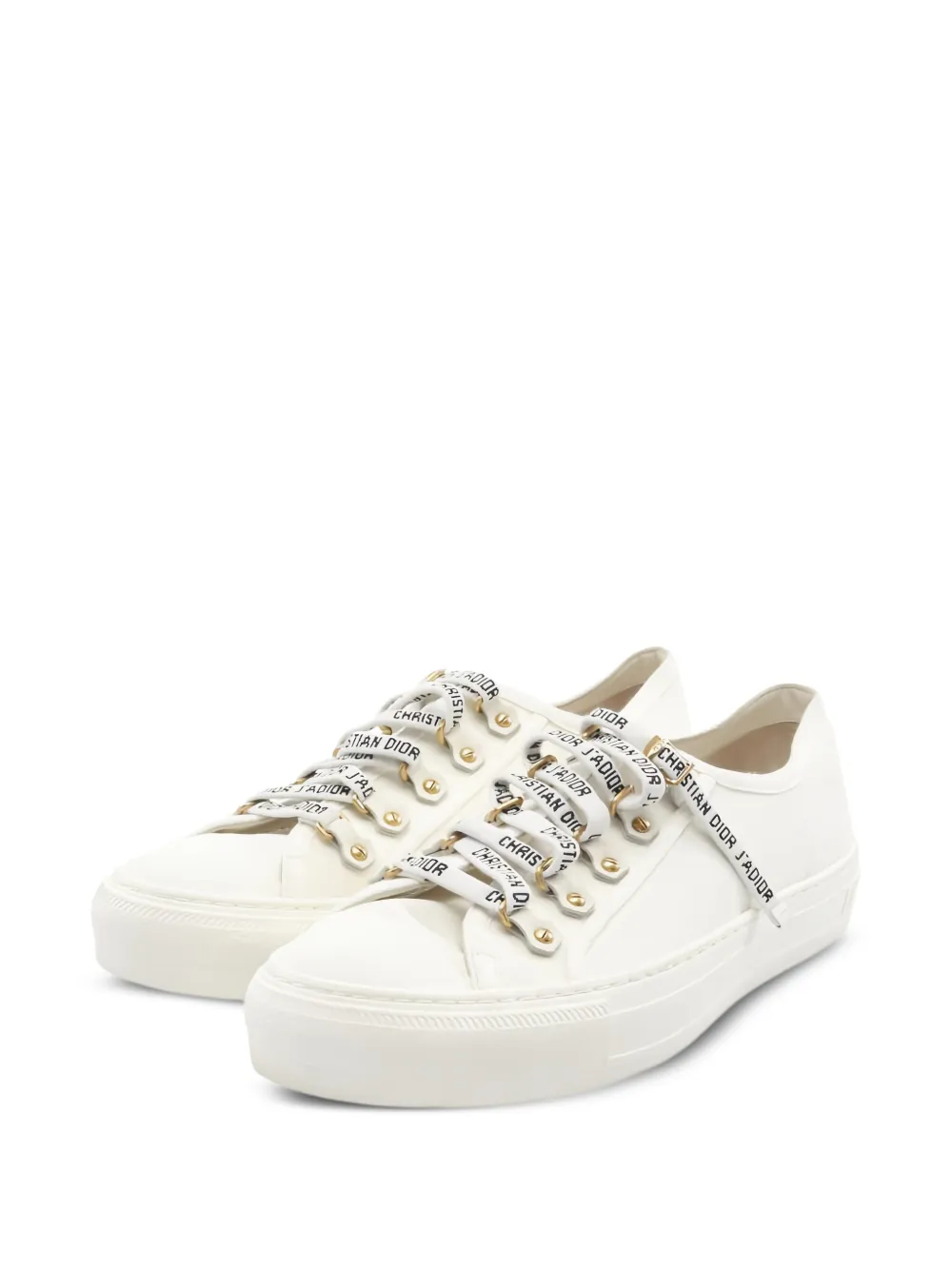 Christian Dior Pre-Owned 2010s Walk'n'Dior canvas sneakers - Weiß