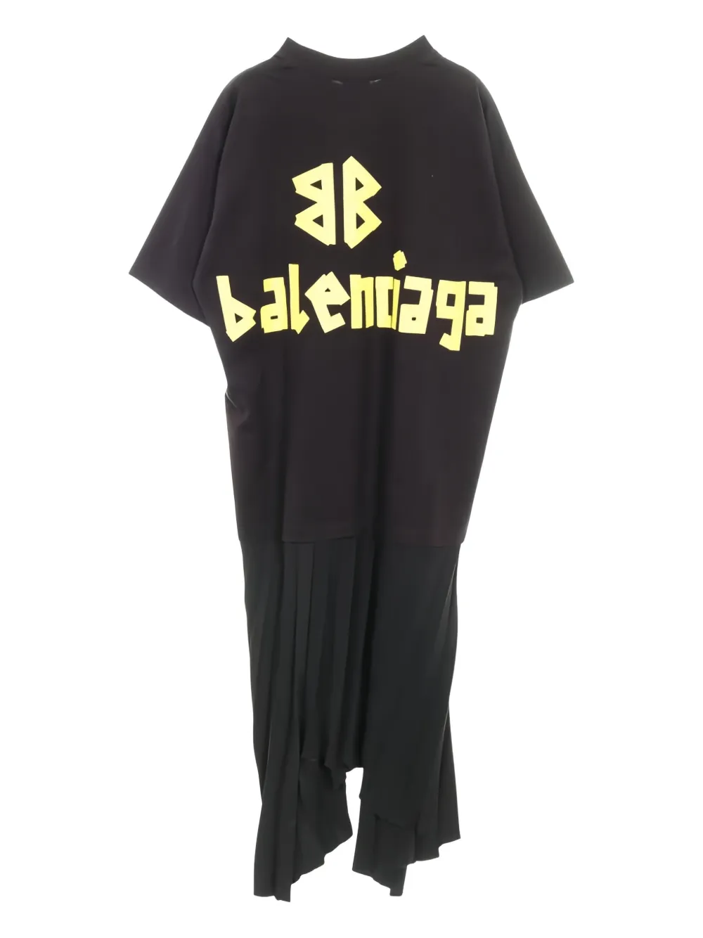 Balenciaga Pre-Owned 2010s logo-print T-shirt dress - Zwart