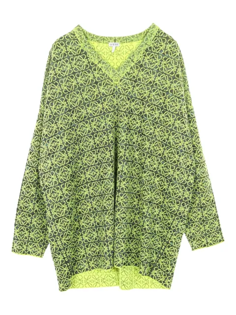 Loewe Pre-Owned 2010s Anagram V-neck sweater