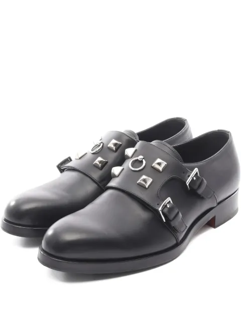 Hermès Pre-Owned 2010s studded strap monk shoes