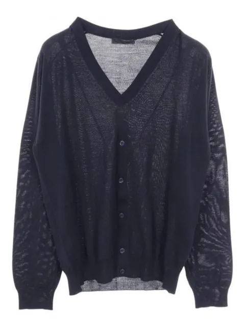 Prada Pre-Owned 2020s V-neck wool cardigan