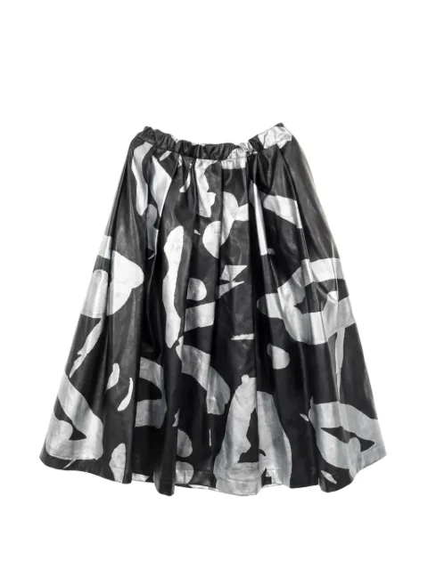 Comme Des Garçons Pre-Owned falda plisada con motivo abstracto 2010