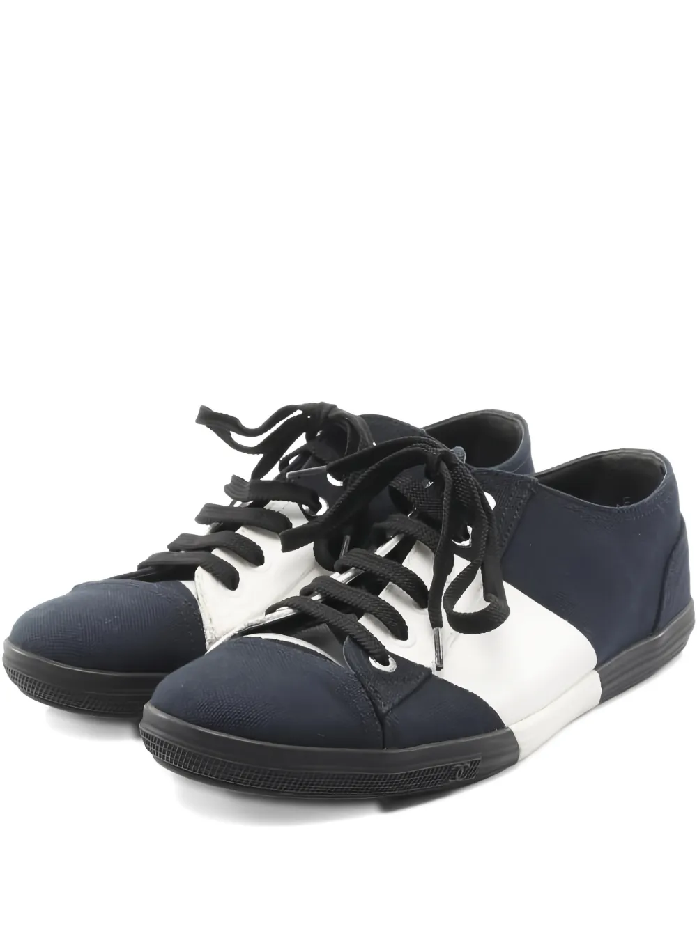 CHANEL Pre-Owned 1986-1988 coco mark canvas sneakers - Blu