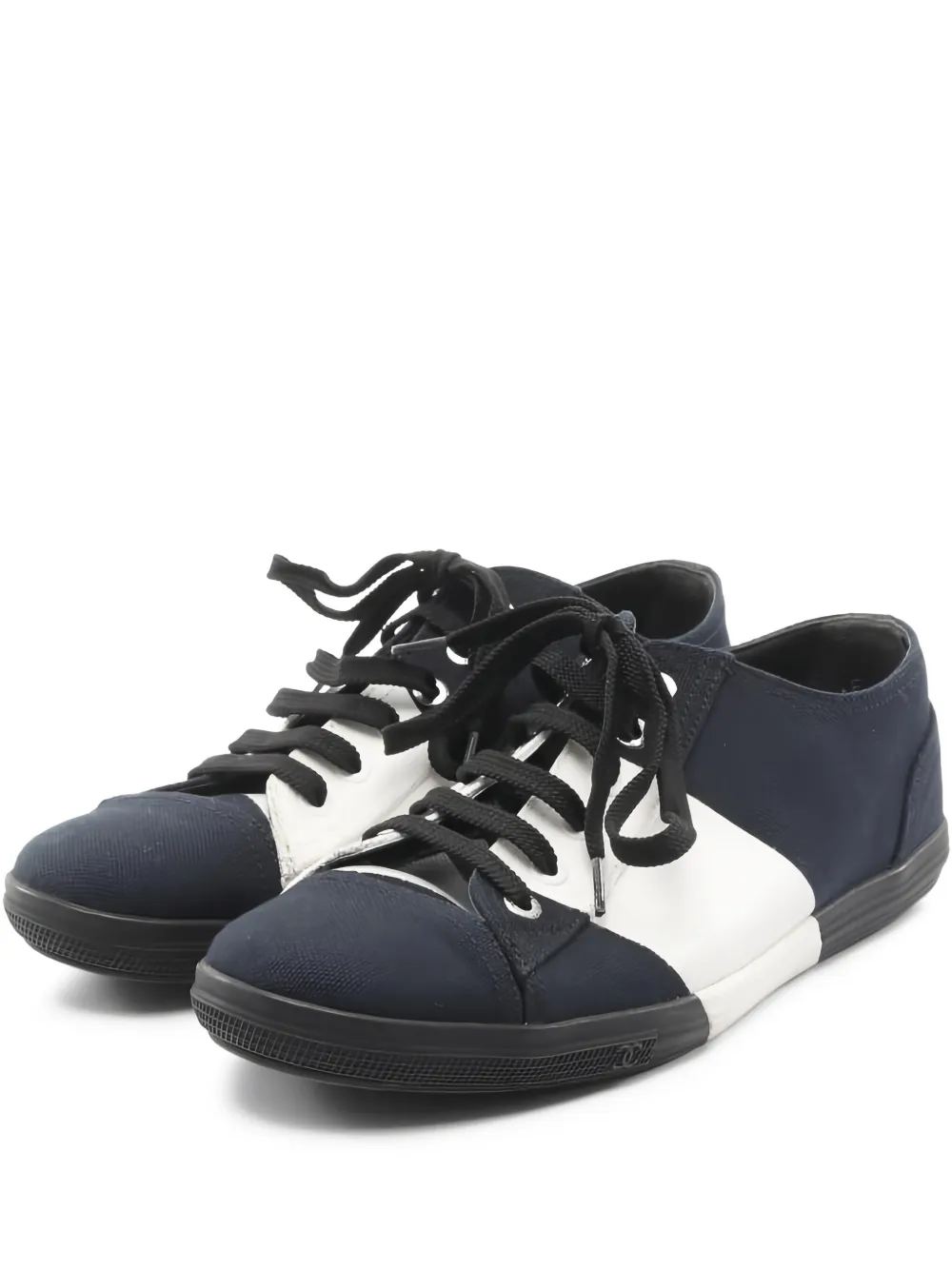 CHANEL Pre-Owned 1986-1988 coco mark canvas sneakers - Blau