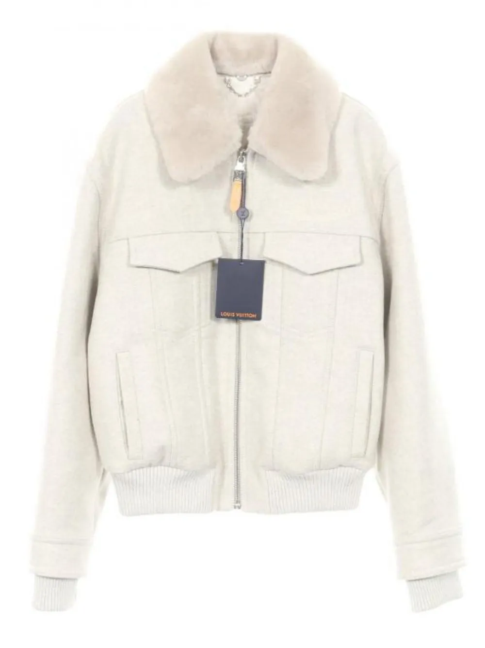 Louis Vuitton Pre-Owned Giacca in lana con logo anni 2020 - Grigio