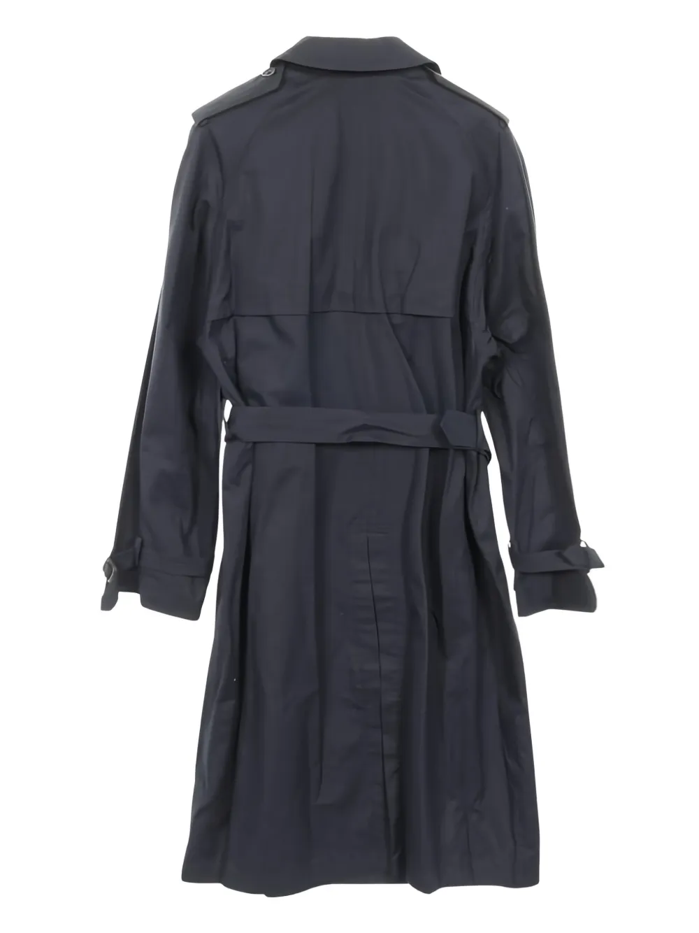 Herm&egrave;s Pre-Owned Trenchcoat met ceintuur - Blauw