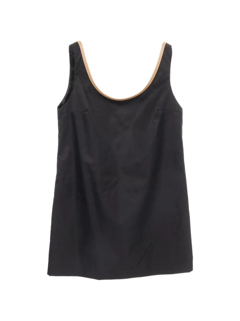 Prada Pre-Owned Re-Nylon logo-plaque mini dress - Schwarz