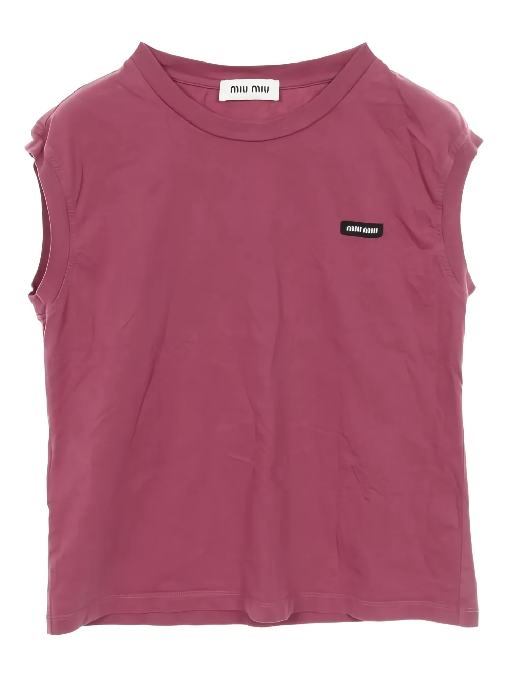 Miu Miu Pre-Owned Canotta con logo - Rosso