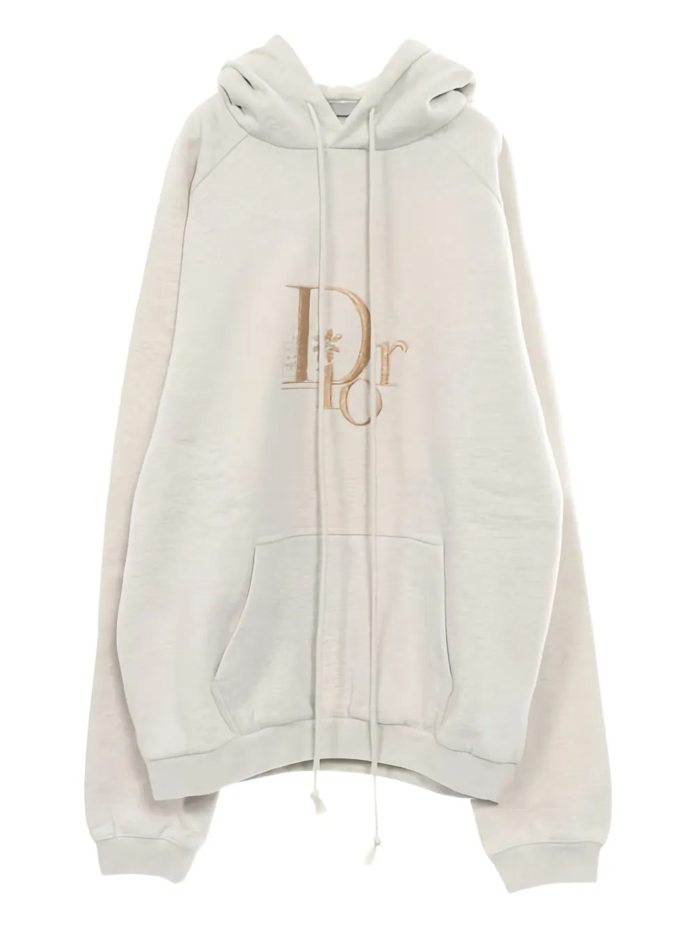 Christian Dior Pre-Owned x Christian Dior x ERLlogo embroidery pullover hoodie - Grigio