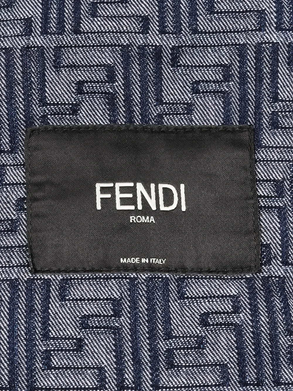  Fendi Pre-owned Jacquard Denim Jacket - Blue 