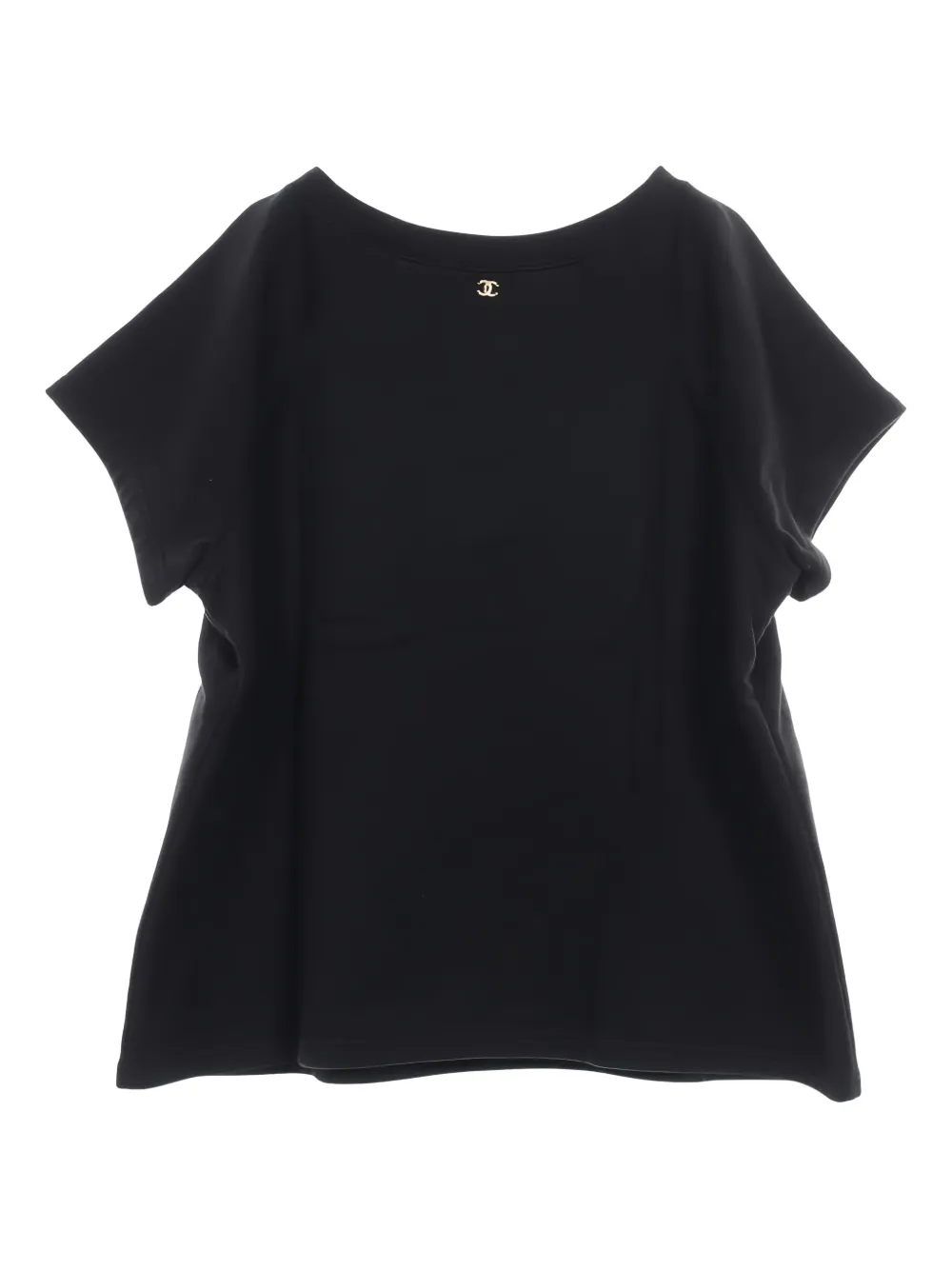 CHANEL Pre-Owned 1986-1988 logo-print T-shirt - Nero