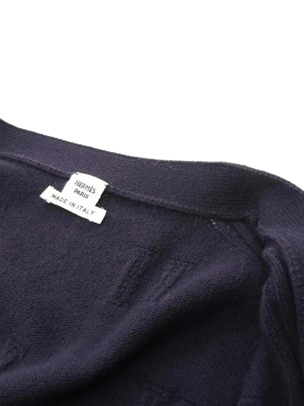2000s Logo-Embroidered V-Neck Cardigan