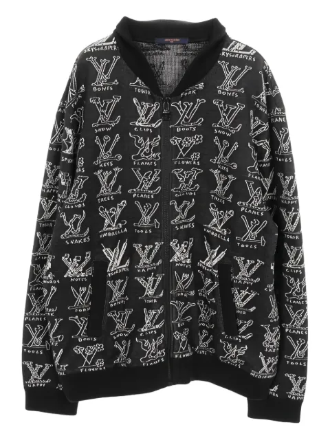Louis Vuitton Pre-Owned 2010s Cartoon jacquard zip-up jacket