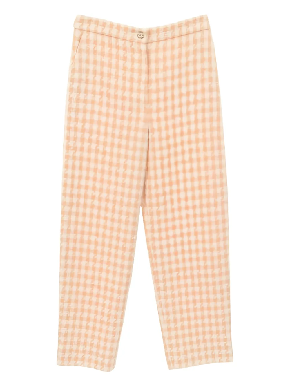 Pre-owned Chanel 1986-1988 Houndstooth Tweed Trousers In Neutral