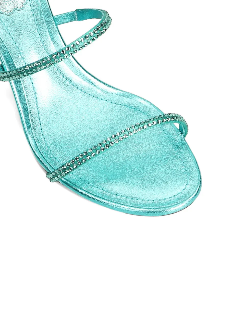 René Caovilla Cleo crystal-embellished sandals Blauw