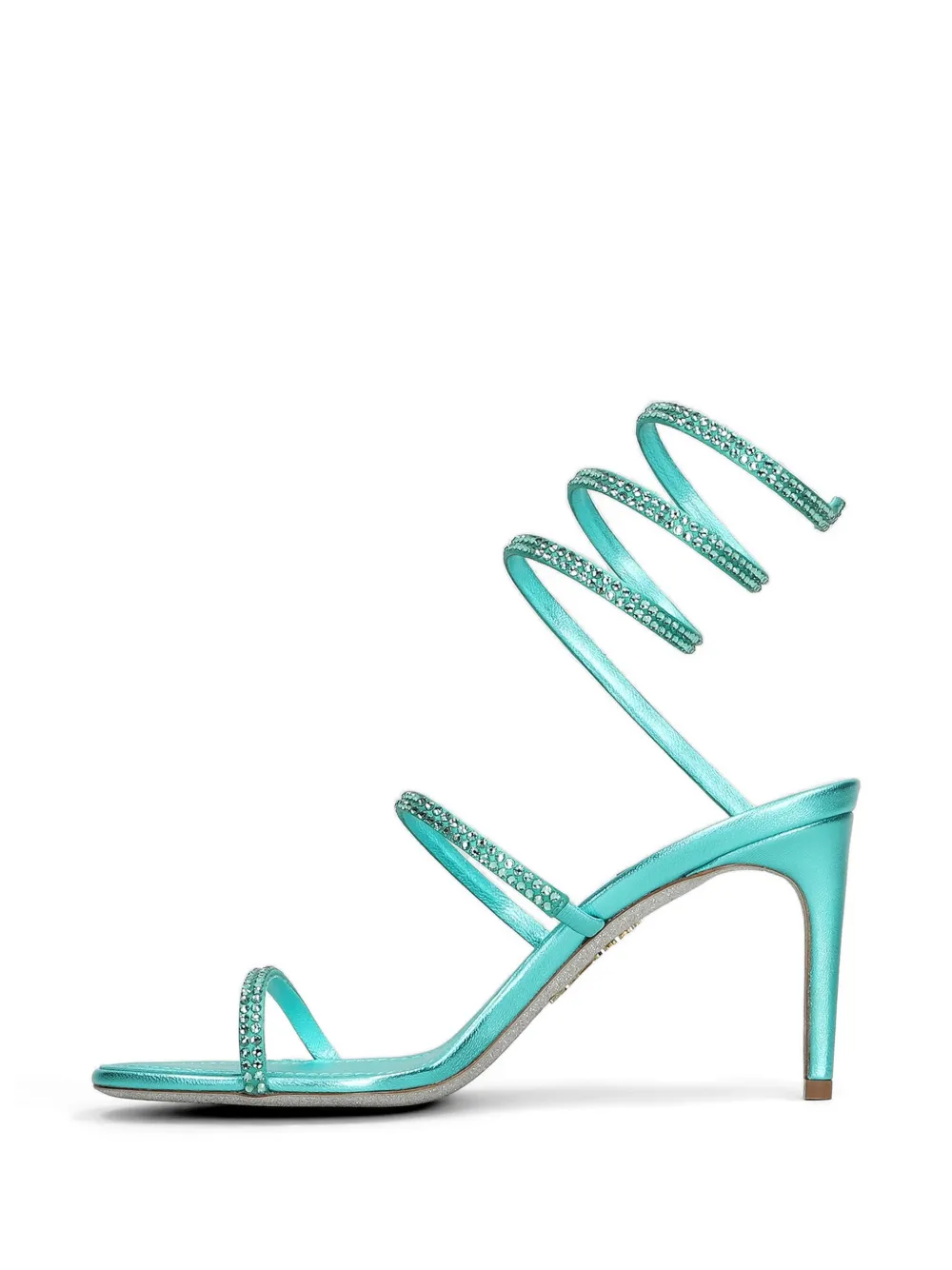 René Caovilla Cleo crystal-embellished sandals Blauw