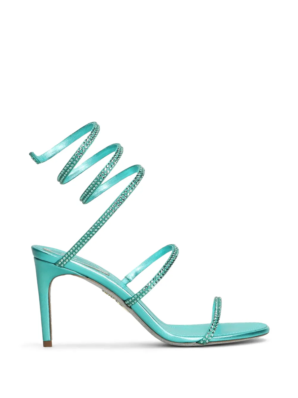 René Caovilla Cleo crystal-embellished sandals Blauw
