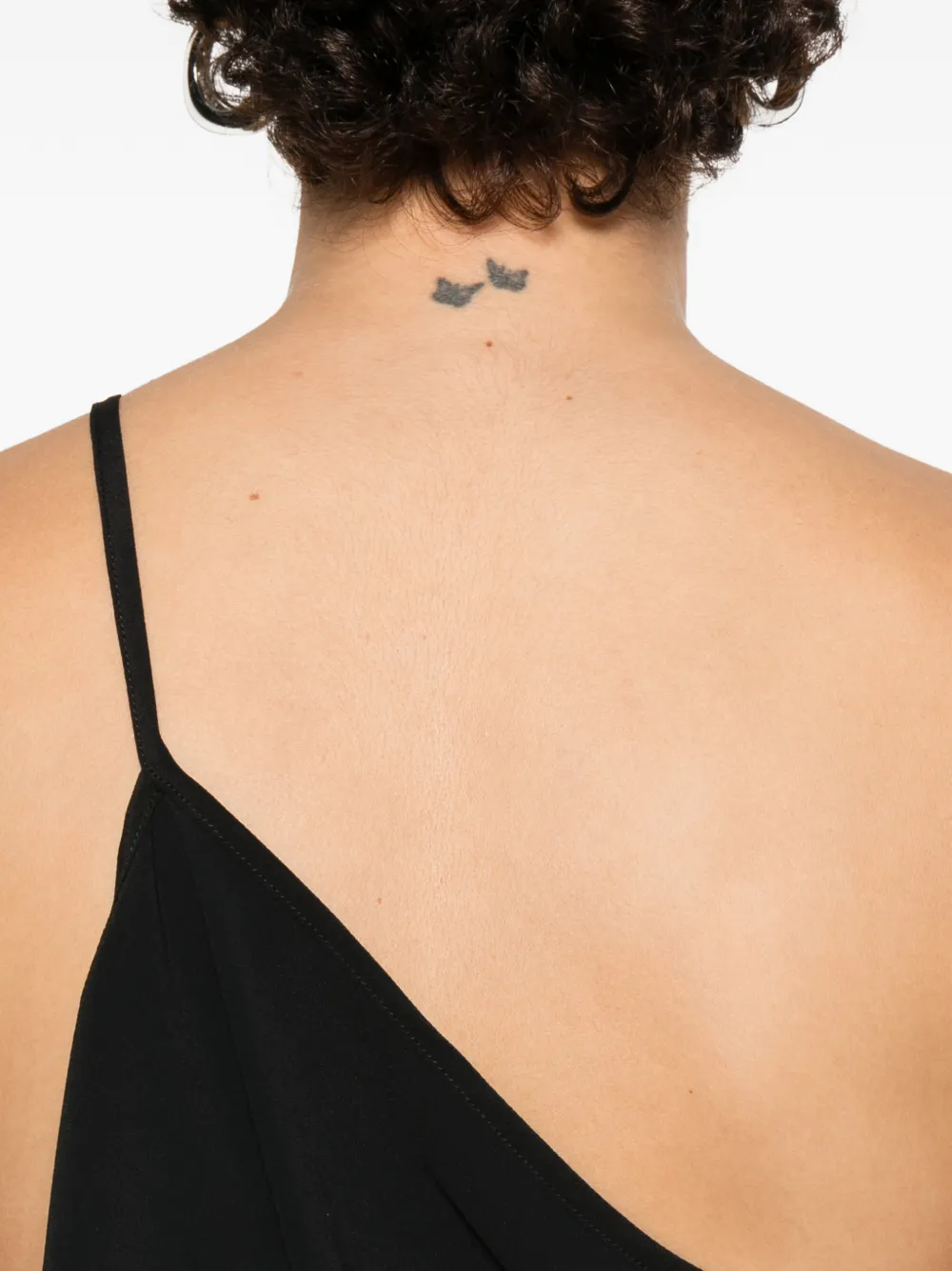 Rick Owens Asymmetrische mini-jurk Zwart