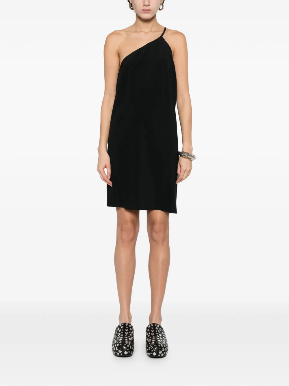 Rick Owens Asymmetrische mini-jurk Zwart