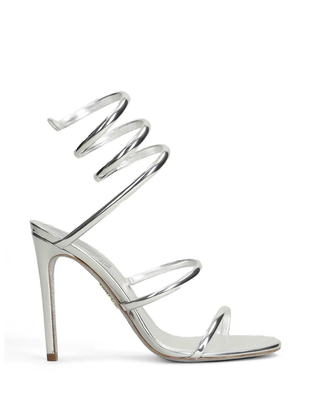 René Caovilla Cleo metallic sandals - Silver