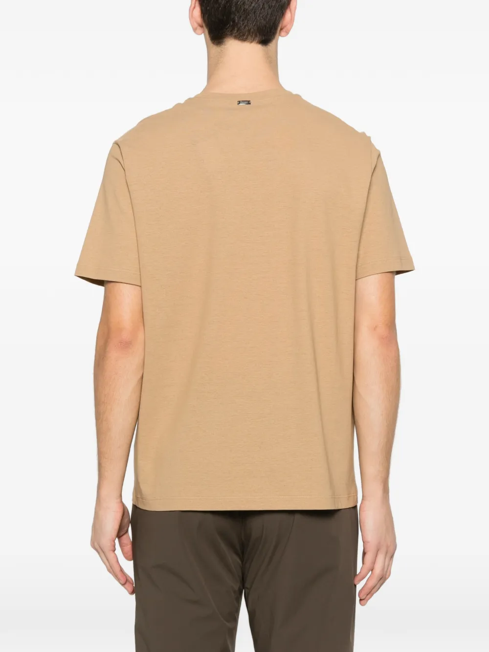 Herno T-shirt met ronde hals Beige