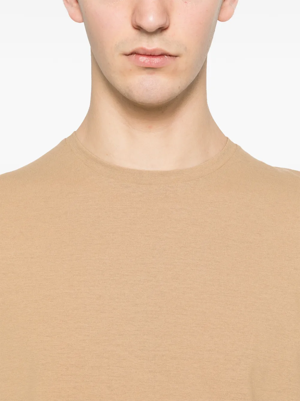 Herno T-shirt met ronde hals Beige