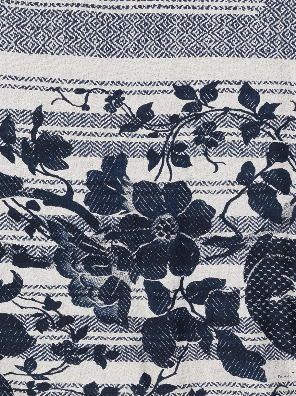 Pierre-Louis Mascia Aloesta geometrische sjaal met bloemen Beige
