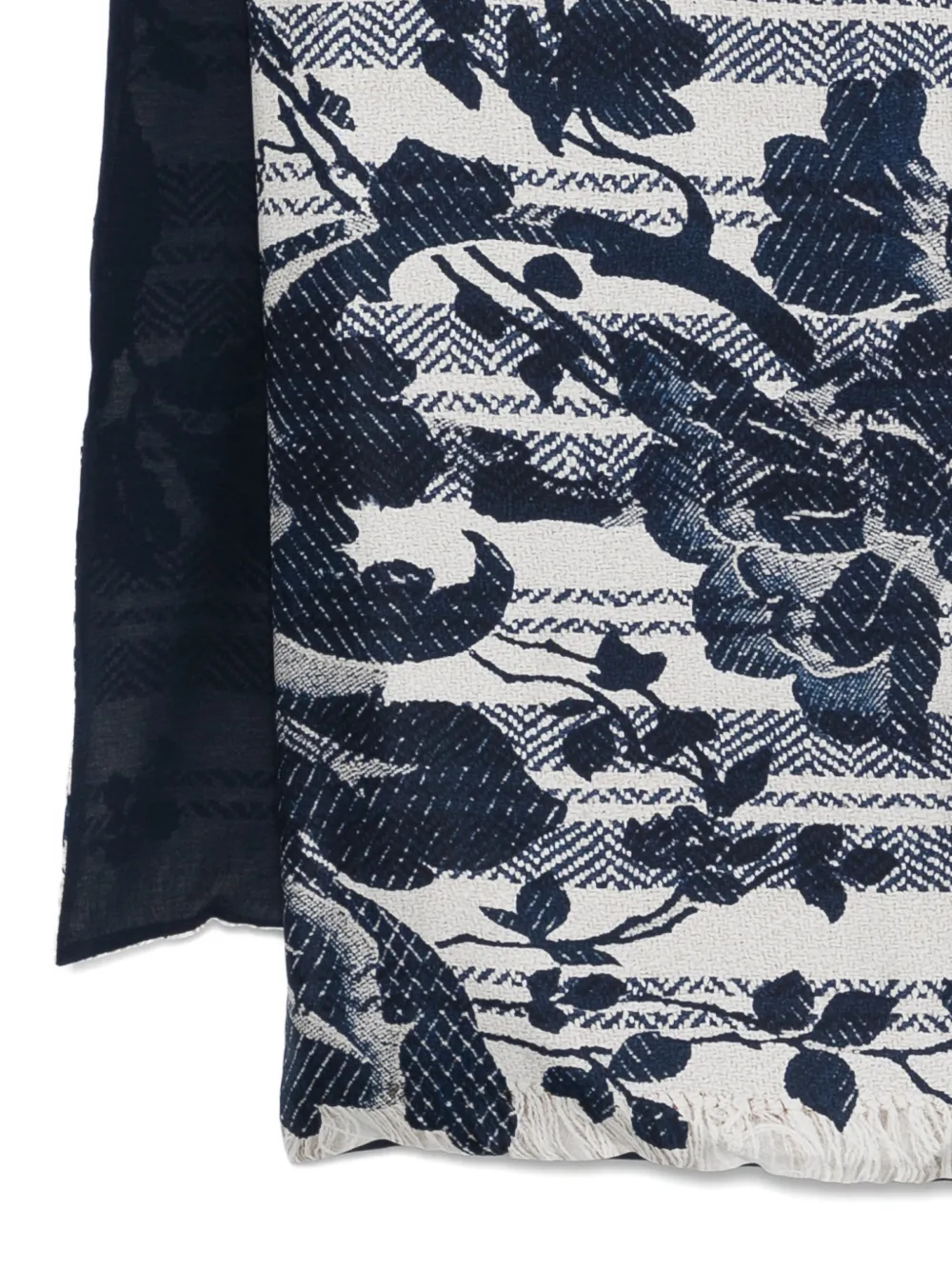 Pierre-Louis Mascia Aloesta geometrische sjaal met bloemen Beige