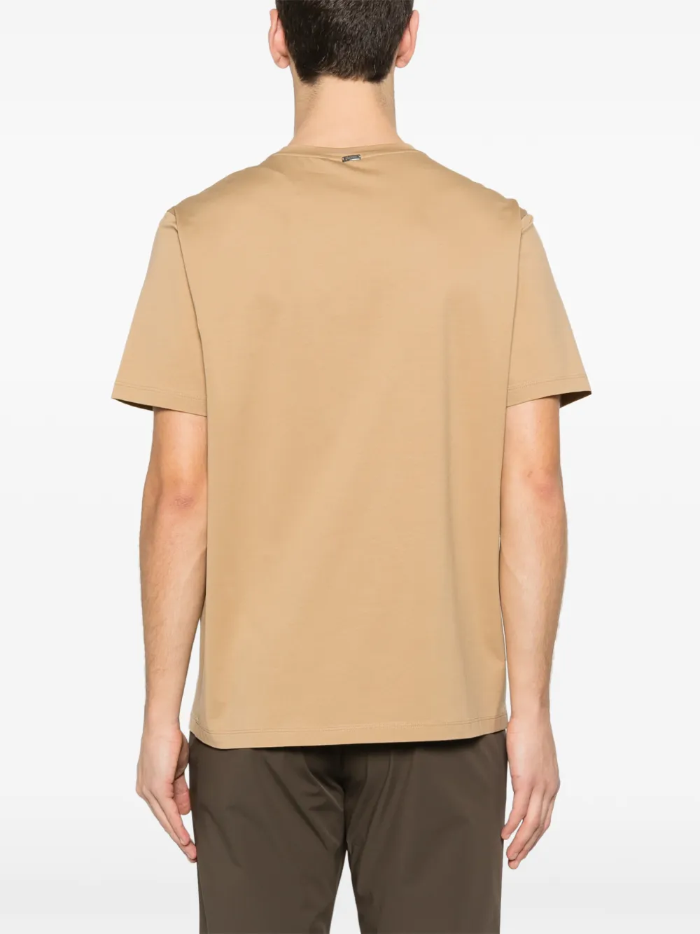 Herno T-shirt met ronde hals Beige