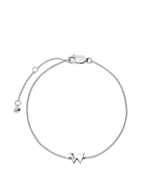 Monica Vinader pulsera de cadena Initial W