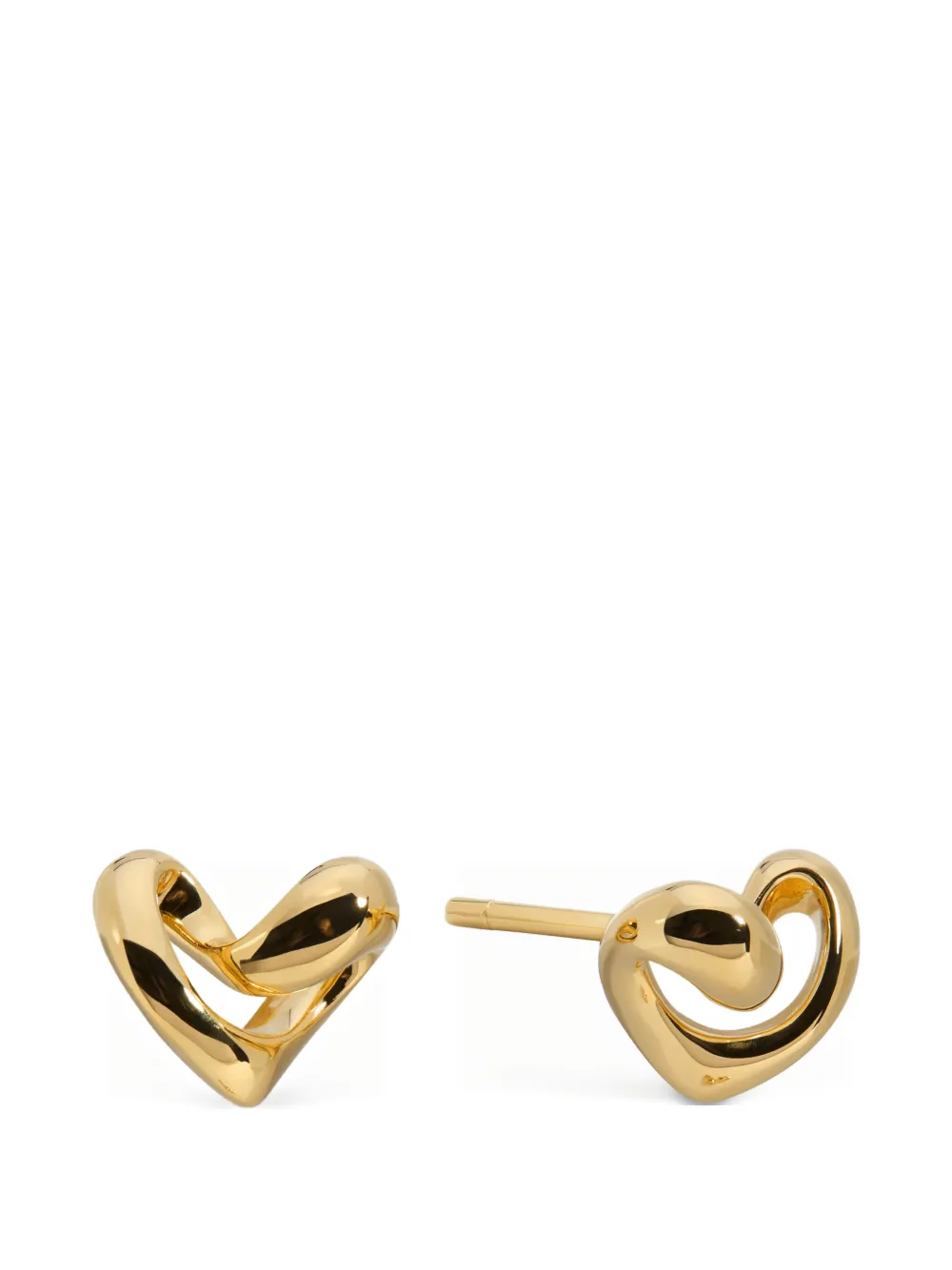 Monica Vinader Orecchini a bottone Infinity piccoli - Oro