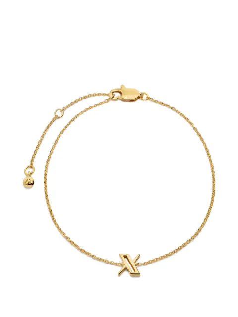 Monica Vinader pulsera de cadena con Initial X