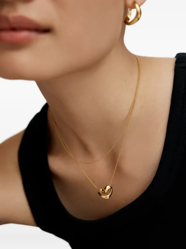 Monica Vinader heart-pendant Necklace | Gold | FARFETCH GE