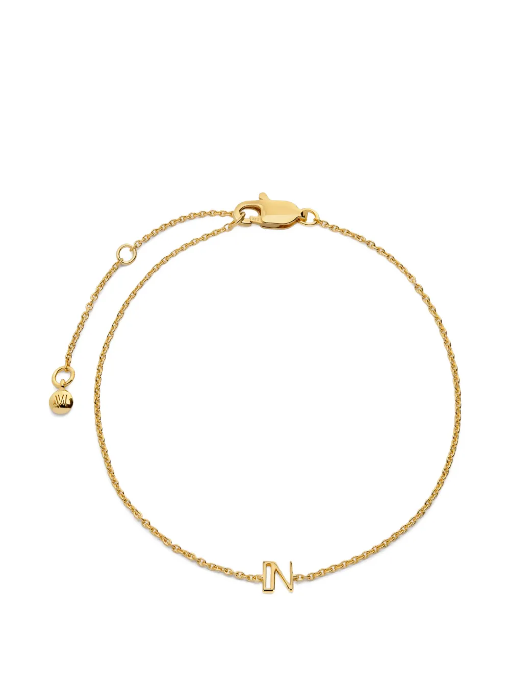Monica Vinader Bracciale a catena Initial N - Oro