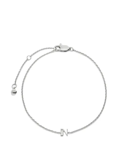 Monica Vinader initial n chain bracelet