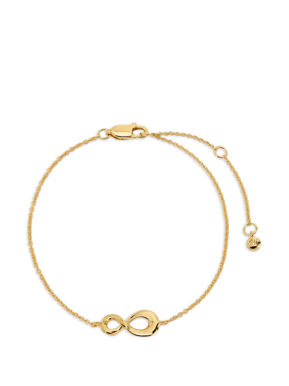 Monica Vinader Bracciale Infinity Chain - Oro