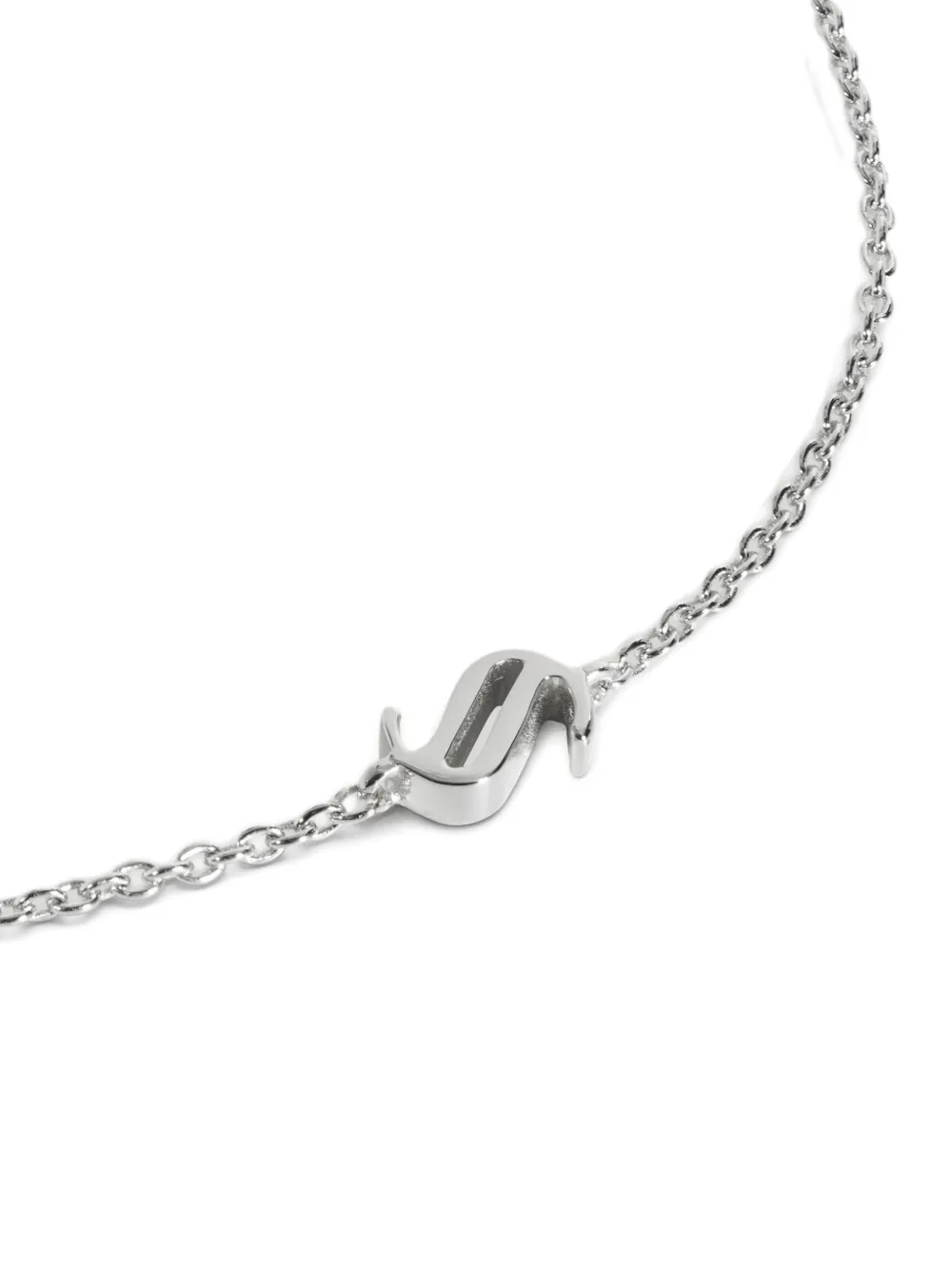  Monica Vinader Initial S Chain Bracelet - Silver 
