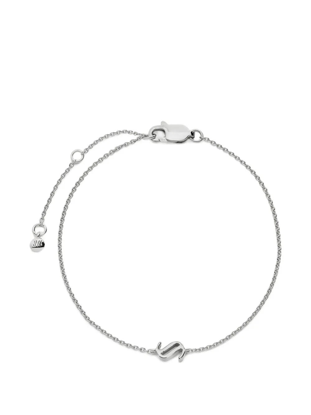 Monica Vinader Bracciale a catena Initial S - Argento