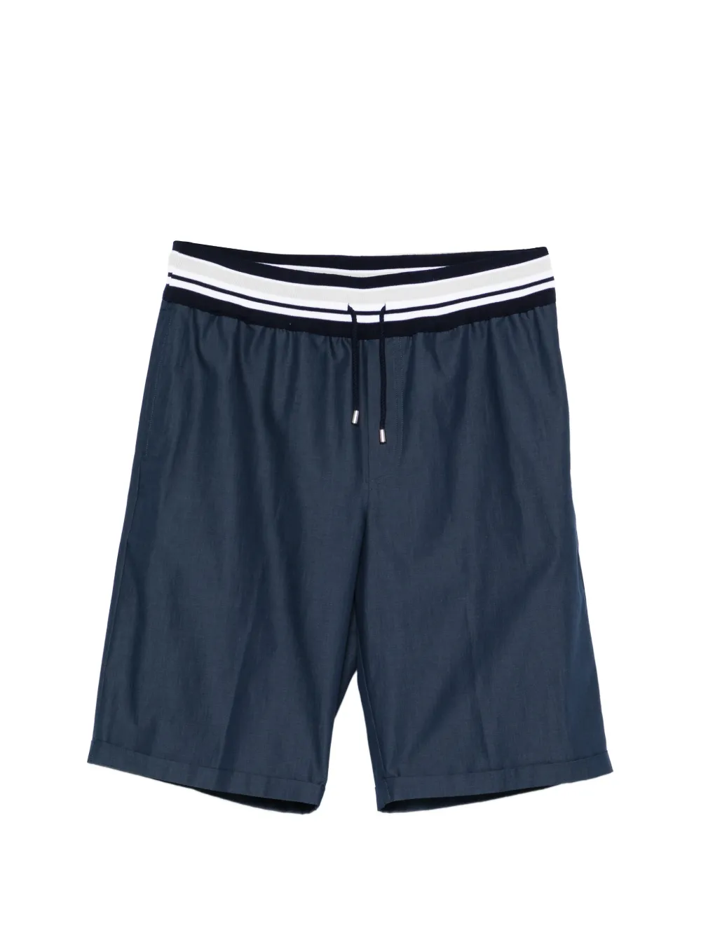 PANICALE striped-detail drawstring shorts - Blu