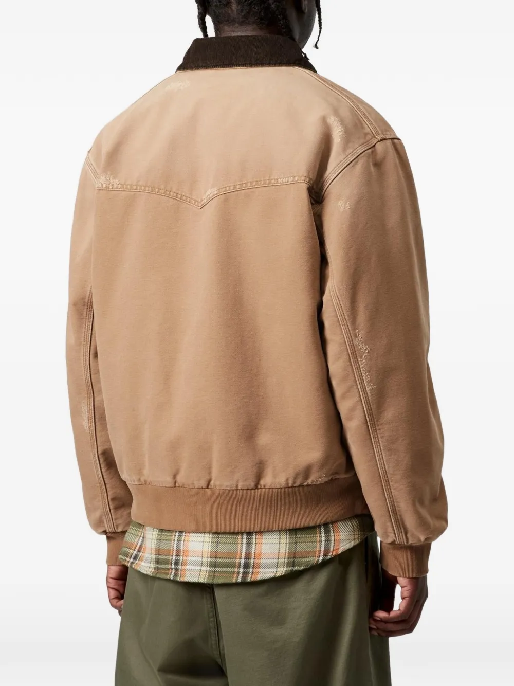 Carhartt WIP Jas met ribfluwelen kraag Beige