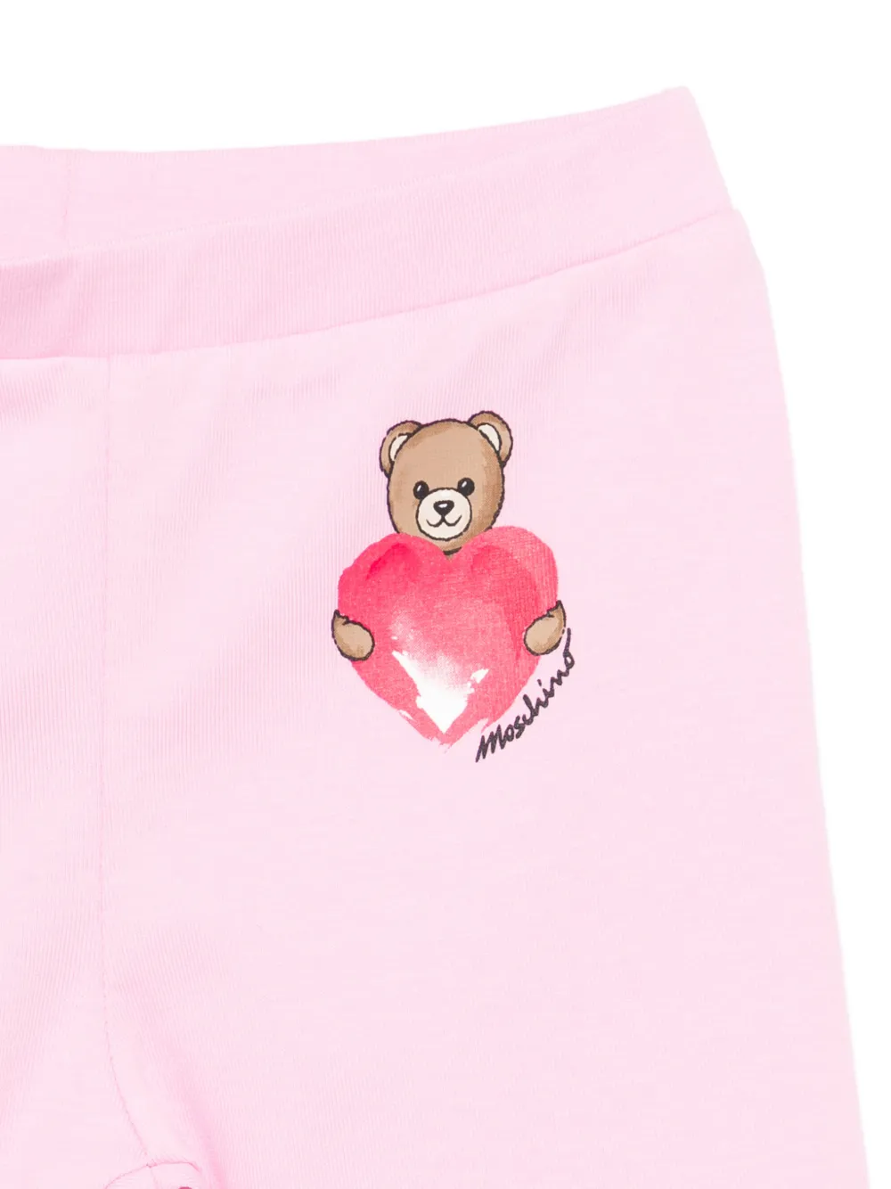 Moschino Kids Legging met hartpatroon Roze