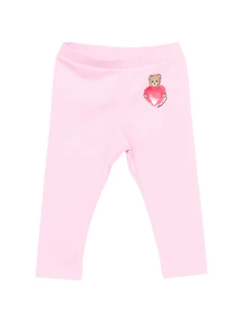 Moschino Kids heart-motif leggings