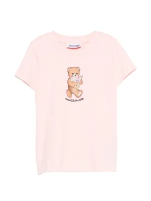 Moschino Kids モスキーノ・キッズ テディベア Tシャツ | ピンク