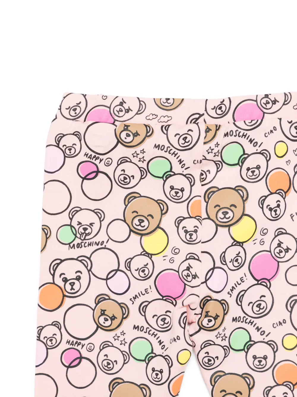 Moschino Kids Broeken set met teddybeerprint Wit